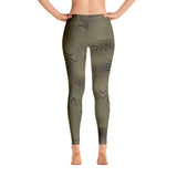 PSYCHEDELIC 3D TOPOGRAPHY MOON PHASE LEGGINGS