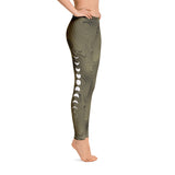 PSYCHEDELIC 3D TOPOGRAPHY MOON PHASE LEGGINGS