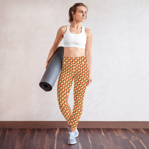 Retro Flower Of Life Leggings